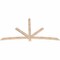 Ekena Millwork Alberta Smooth Timber Gable Bracket, Douglas Fir, 84"W x 45"H x 1 1/2"D x 3 1/2"F, 13/12 Pitch GBW084X45X0204ALB00SDF - alternate 3